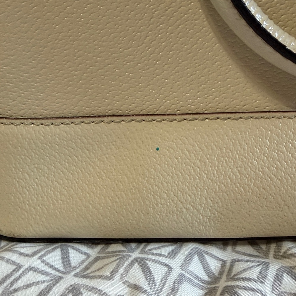 kate spade cream dome satchel with gold hardware - Picture 2 of 3